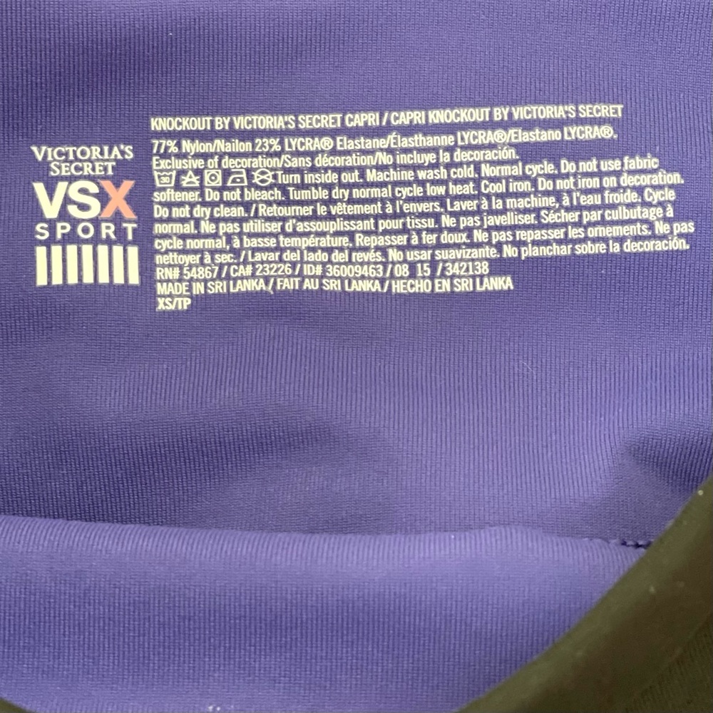 Victoria’s Secret Sport Knockout Capri Leggings Size XS - Picture 8 of 16